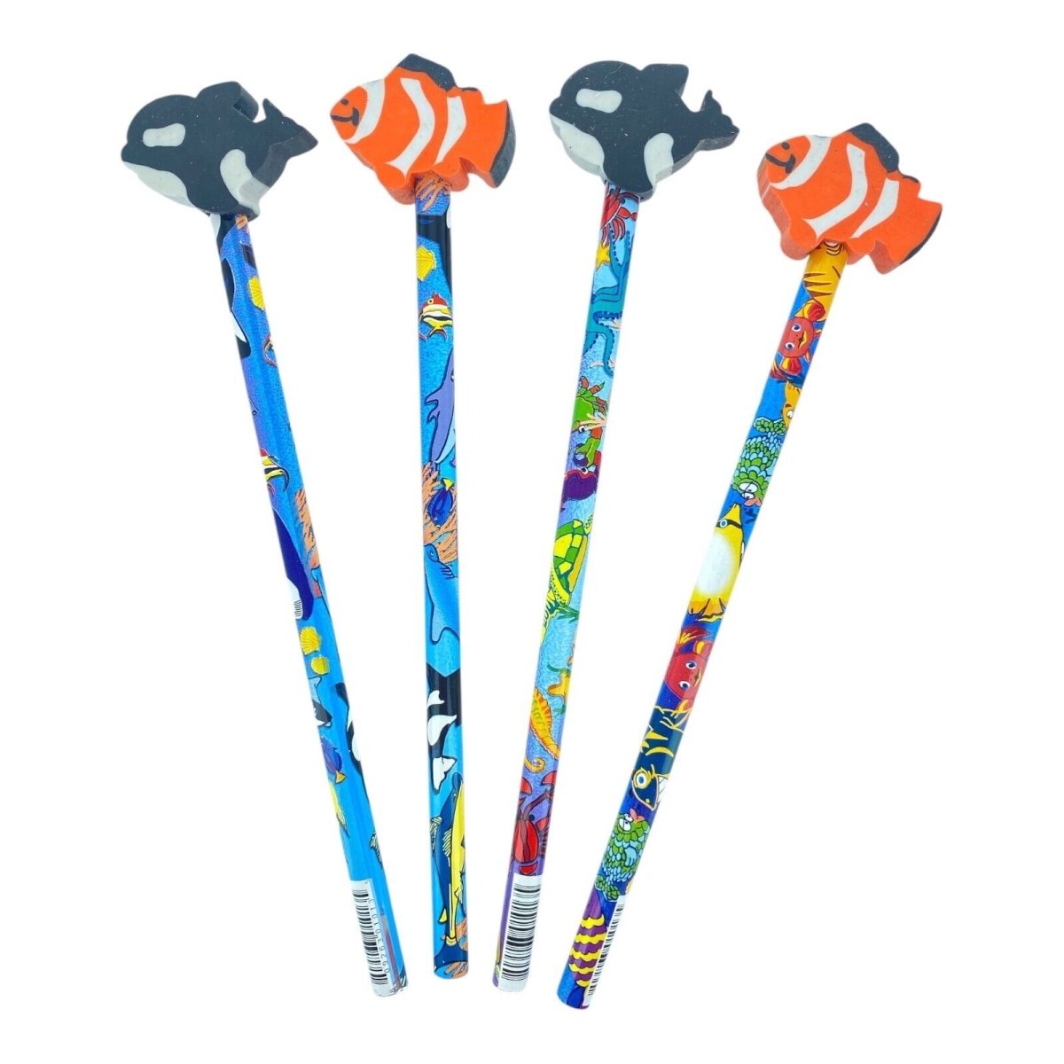 Novelty HB Pencils with Rubber Eraser on Top Rewards Student Classroom Party - PartyErasers