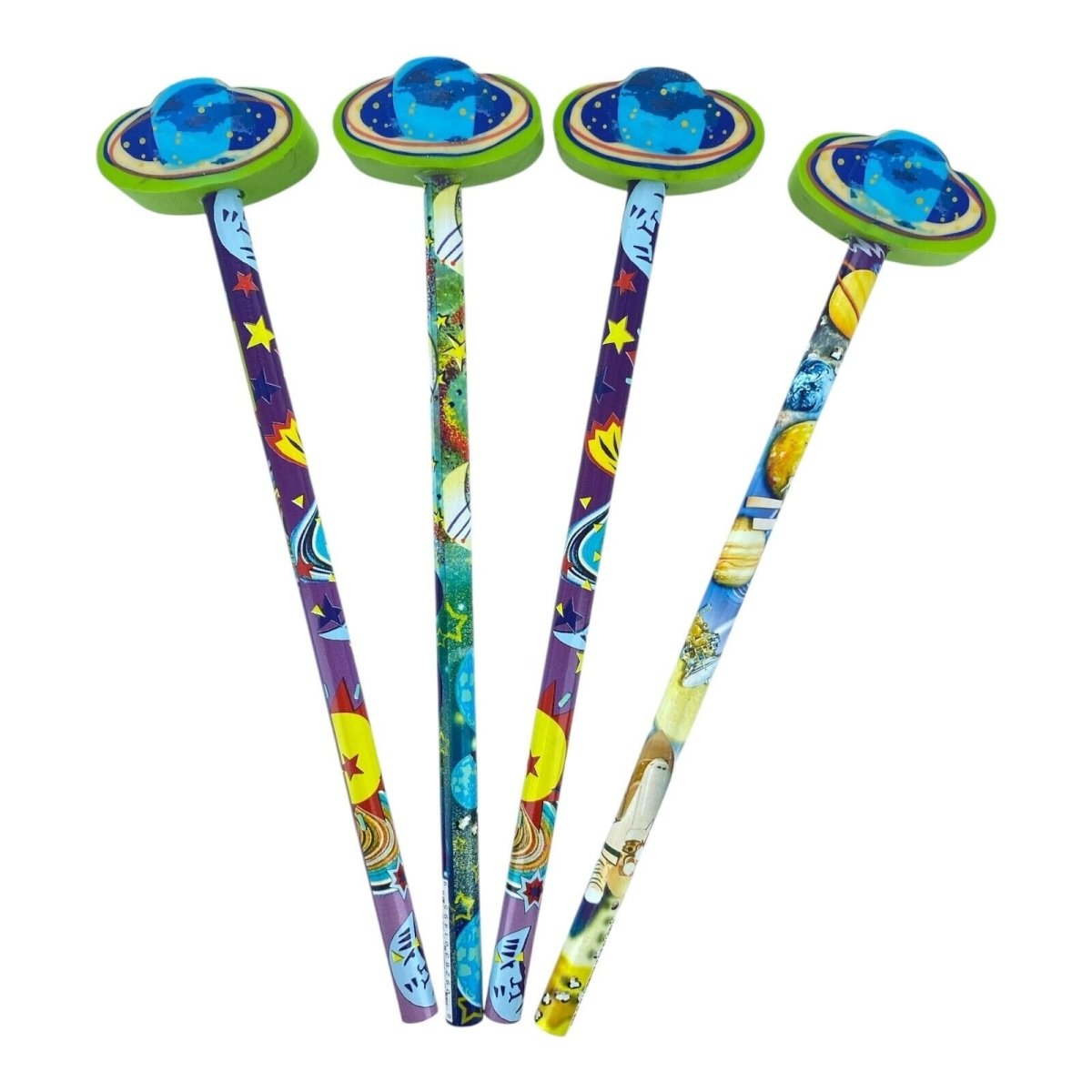 Novelty HB Pencils with Rubber Eraser on Top Rewards Student Classroom Party - PartyErasers