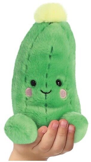 Palm Pal Dillian Cucumber 5 in Soft Plush Toy Cuddly Kids Children Soft Toys - PartyErasers
