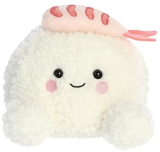 Palm Pal Ebi Shimp Sushi 5 inch Soft Plush Toy Cuddly Kids Children Soft Toys - PartyErasers