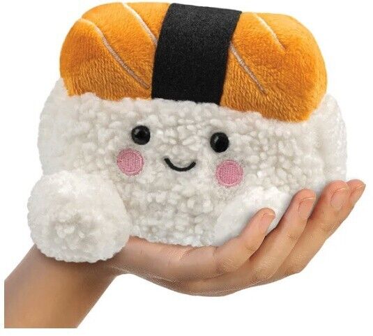 Palm Pal Suhiro Salmon Sushi 5 in Soft Plush Toy Cuddly Kids Children Soft Toys - PartyErasers