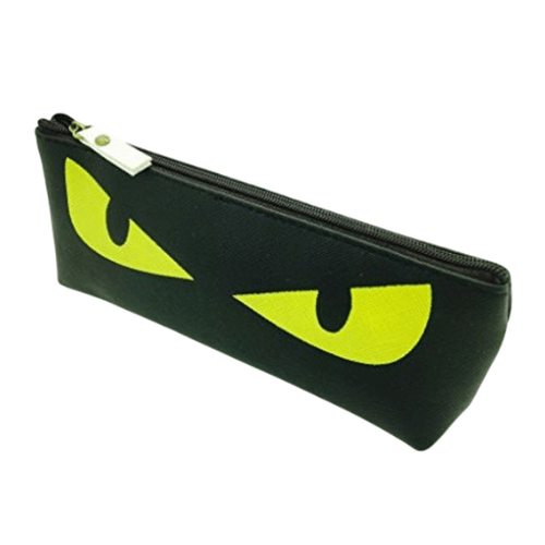 Pencil Case Pencil Pouch Stationery - Cat with Evil Eyes - PartyErasers