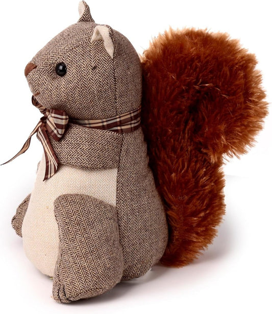 Plush Squirrel with Bowtie Doorstop - PartyErasers