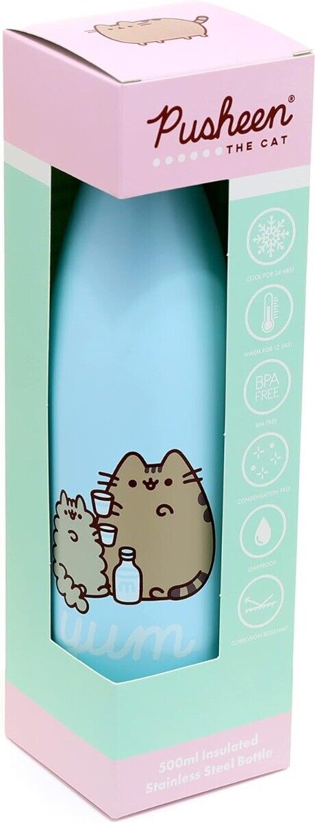 Pusheen the Cat Foodie Hot & Cold Drinks Bottle 500ml - PartyErasers