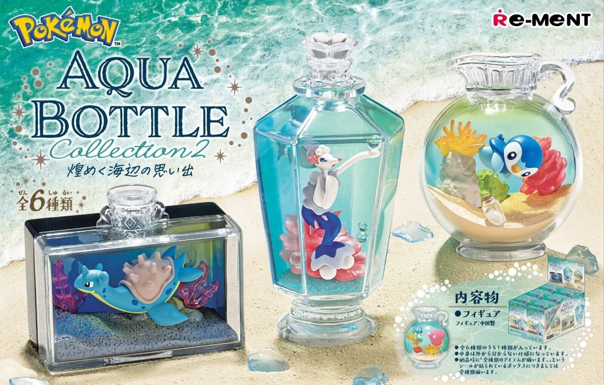 Re - Ment Pokémon AQUA BOTTLE collection 2 (Full sets of 6) - PartyErasers