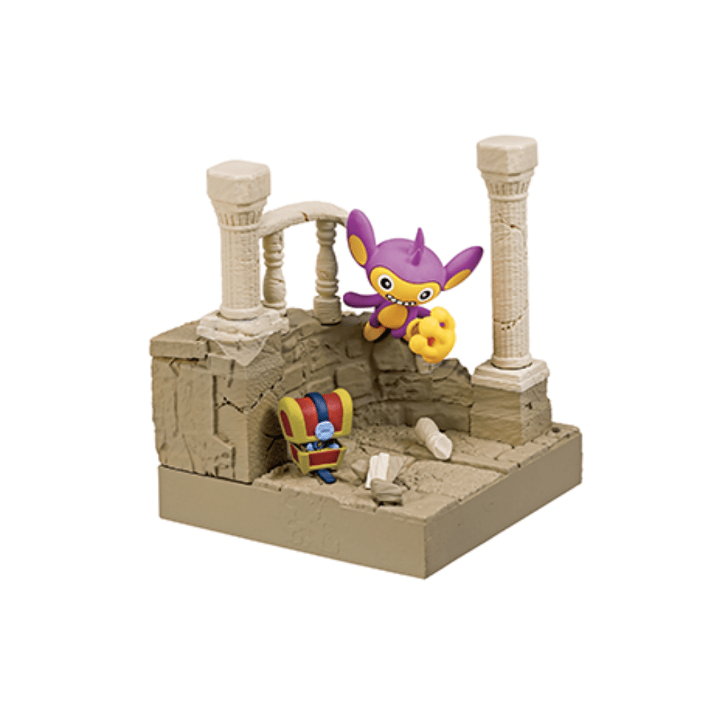 Re - Ment Pokémon City Diorama Collection: Ruins of an Old Castle (full set of 6) - PartyErasers