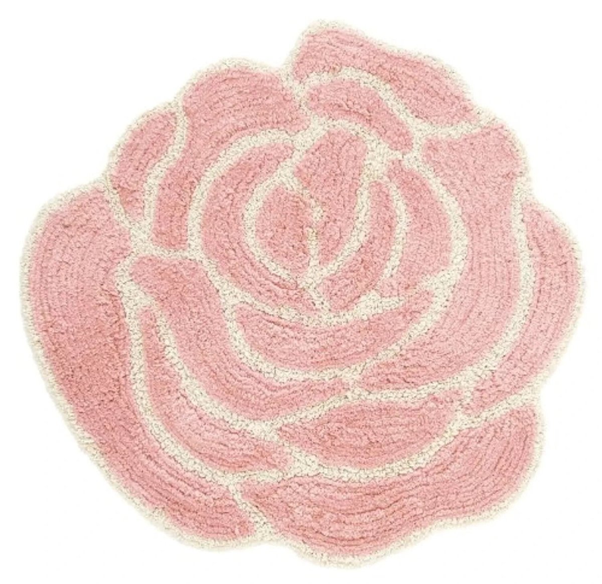 Rose Flower Shape Door Mat Floor Mat Rug - PartyErasers