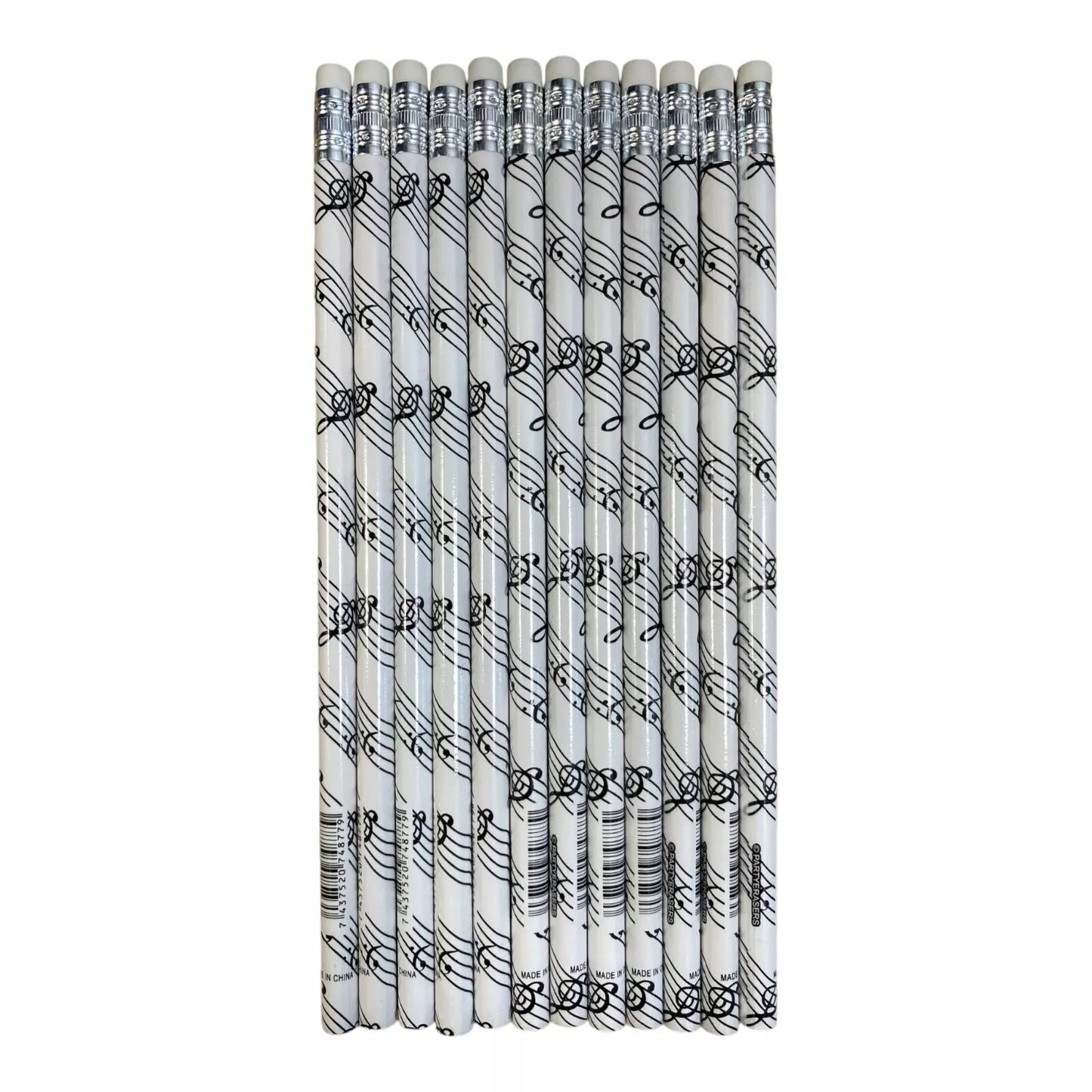 Music Themed HB Pencils (12pcs) Stationery Music Gifts Party Bag