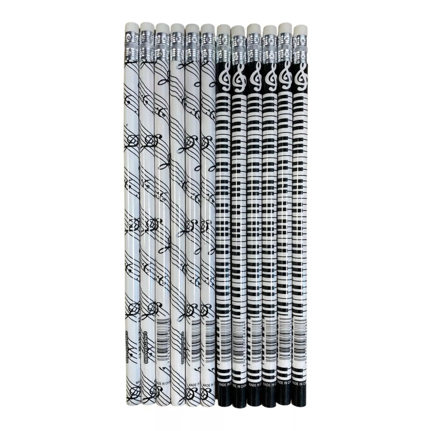 Music Themed HB Pencils (12pcs) Stationery Music Gifts Party Bag