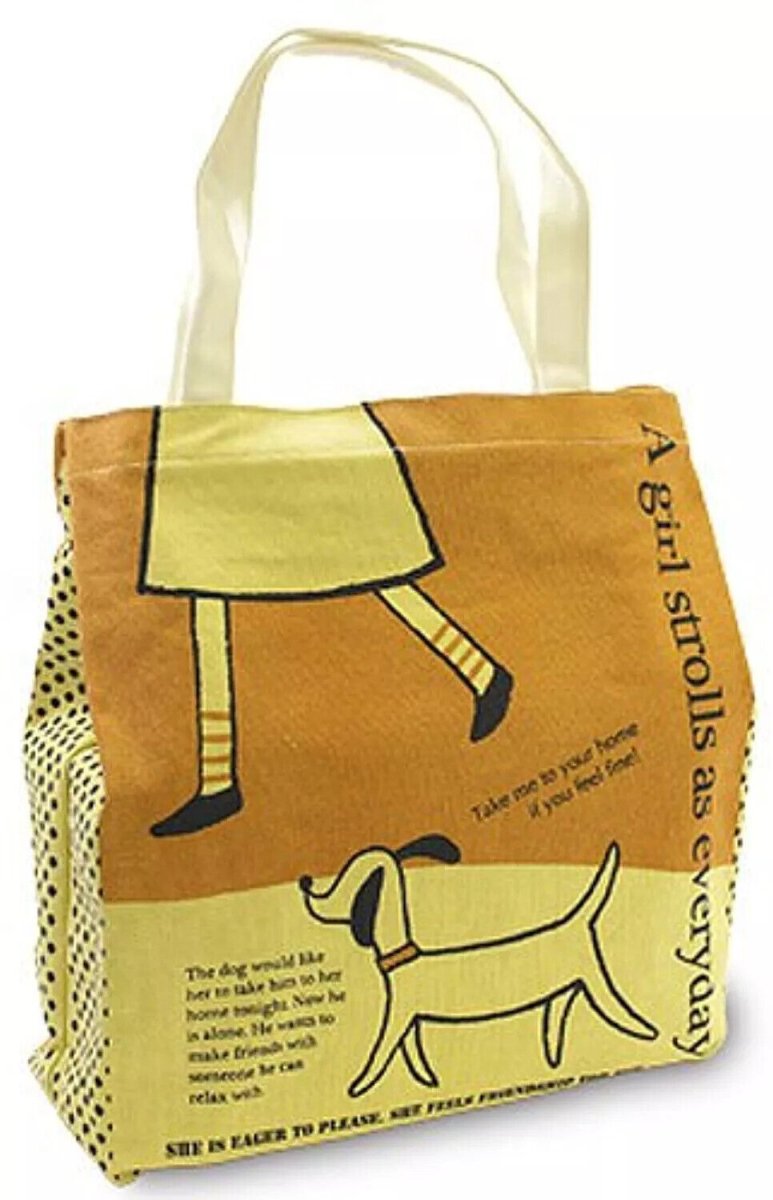 Shinzi Katoh Cotton Zipper Tote Bag with Pockets and Zipper for Shopping or Work - PartyErasers