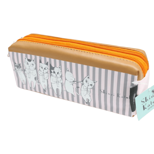 Shinzi Katoh Double Zipper Pouch Pencil Case Travel Accessories Cosmetic Pouch - PartyErasers