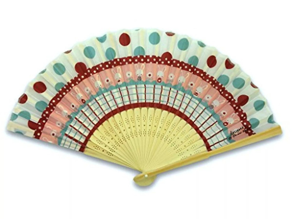 Shinzi Katoh Japan Cute Hand Held Folding Fan - PartyErasers