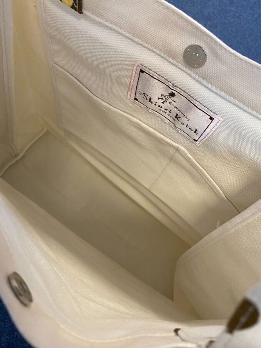 Shinzi Katoh Tote Bag with Magnetic Snap Clorsure Travel Fashion - PartyErasers