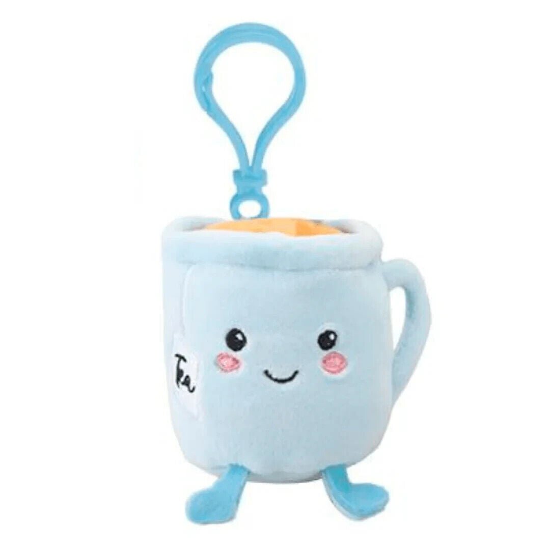 Softlings Cafe Foodies Plush Clip On 12cm Cake Coffee Bubble Tea Milkshake - PartyErasers