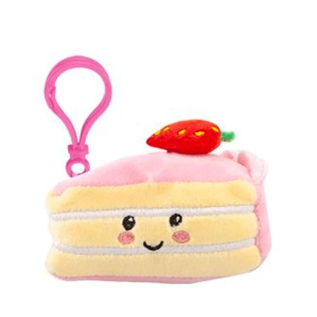 Softlings Cafe Foodies Plush Clip On 12cm Cake Coffee Bubble Tea Milkshake - PartyErasers