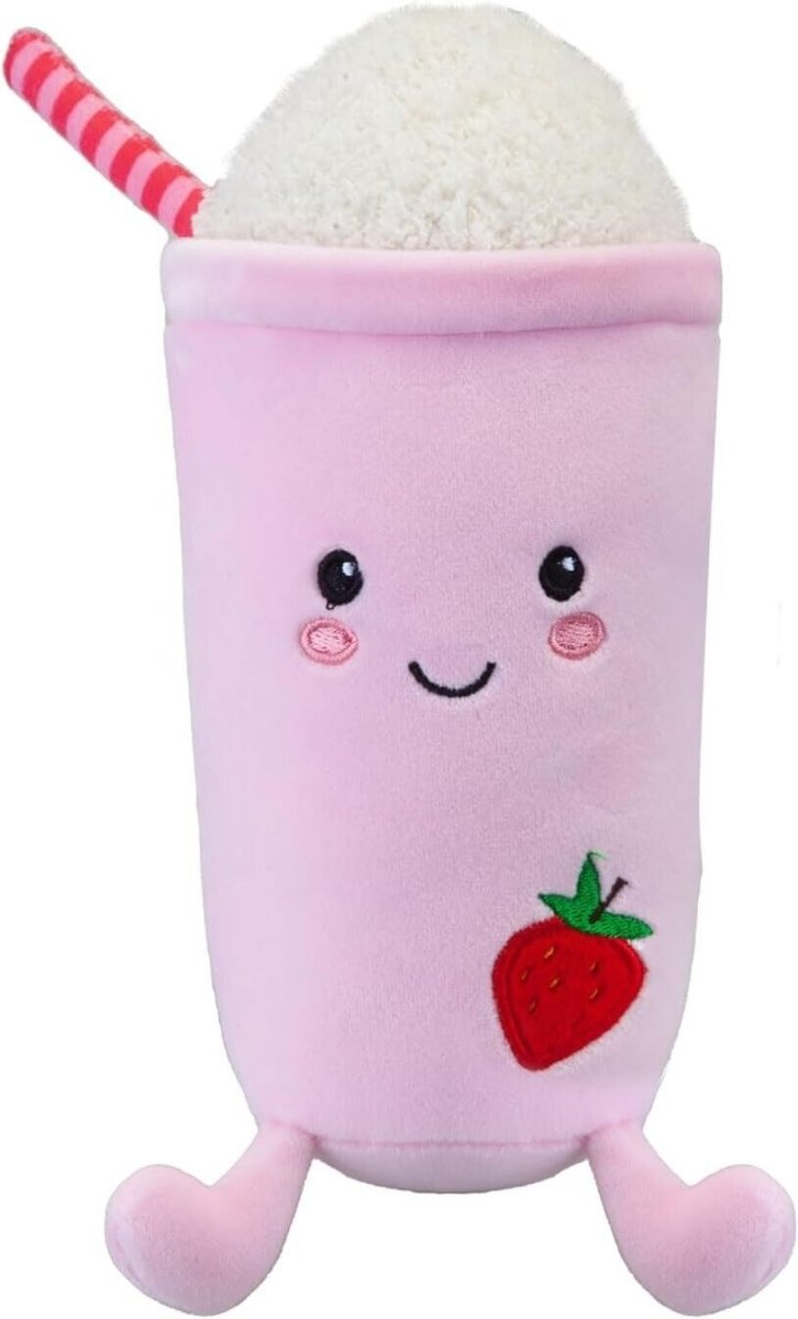 Softlings Cafe Foodies Plush Clip On 12cm Cake Coffee Bubble Tea Milkshake - PartyErasers