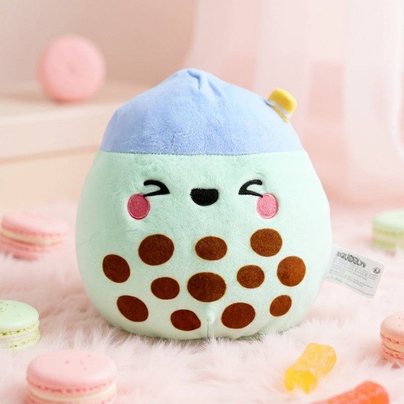 Squidglys Plush Toy - Foodiemals Matcha the Bubble Tea - PartyErasers