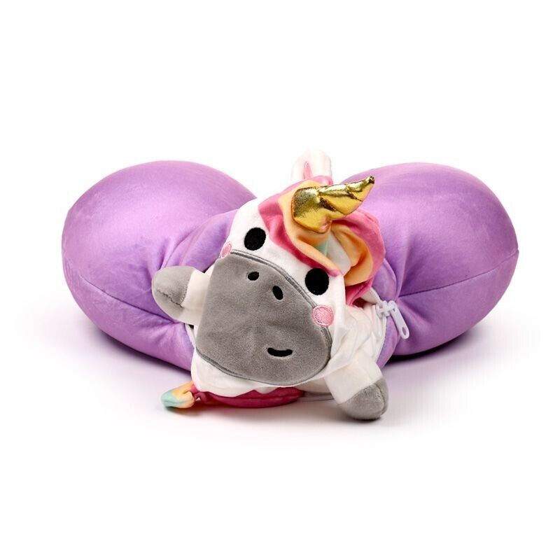 Swapseazzz Adoracorns 2 - in - 1 Plush Travel Pillow & Toy - Unicorn - PartyErasers