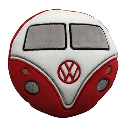 Volkswagen VW T1 Camper Bus Red Round Travel Pillow & Eye Mask - PartyErasers
