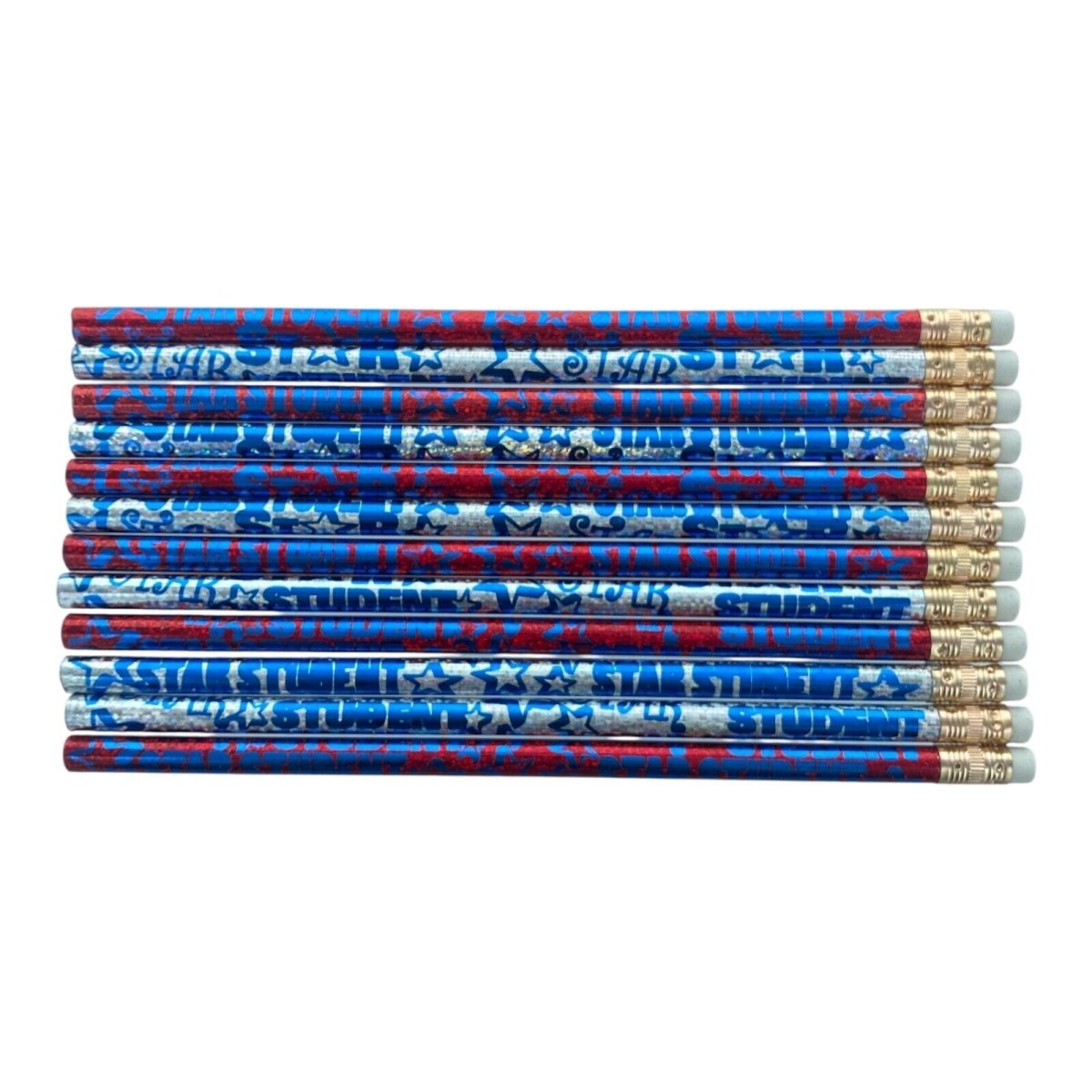 12pcs Motivational Encouraging Words HB Pencils for School Student Classroom - PartyErasers