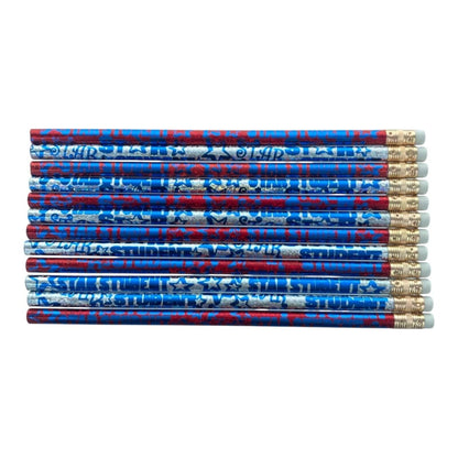 12pcs Motivational Encouraging Words HB Pencils for School Student Classroom - PartyErasers