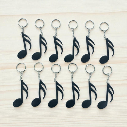 12pcs Musical Note Keyring Keychain Bulk Wholesale Music Gift Party Favour - PartyErasers