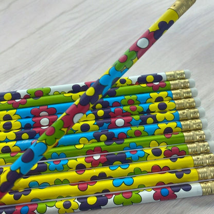 12pcs Various Themed HB Pencils for School Student Classroom Birthday Party Bag - PartyErasers