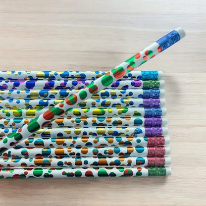 12pcs Various Themed HB Pencils for School Student Classroom Birthday Party Bag - PartyErasers