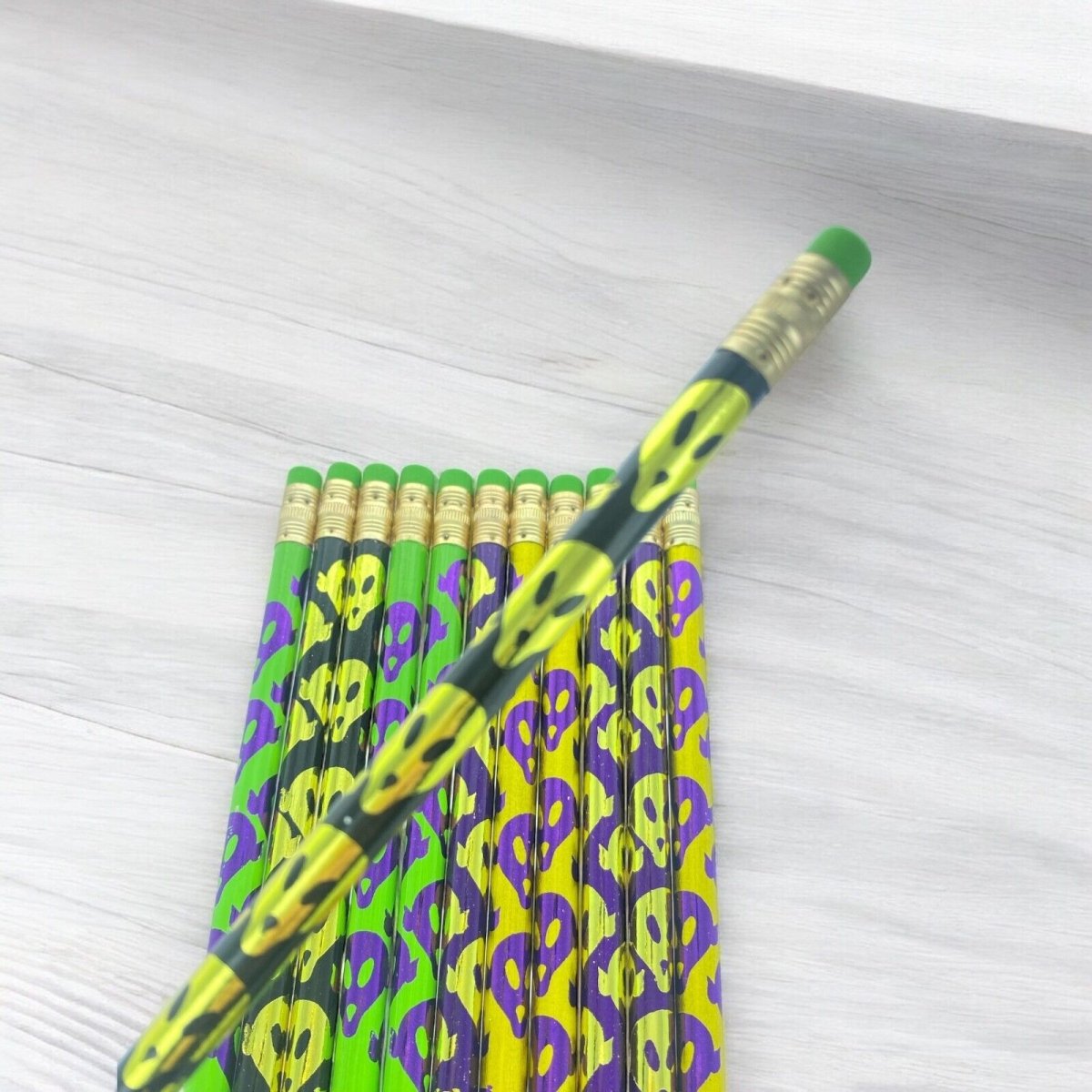 12pcs Various Themed HB Pencils for School Student Classroom Birthday Party Bag - PartyErasers