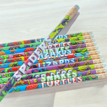 12pcs Various Themed HB Pencils for School Student Classroom Birthday Party Bag - PartyErasers