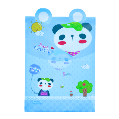 4 packs Cute Animal Plastic Folder File Filling For Home School Paper Storage - PartyErasers