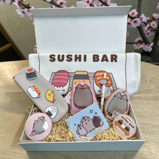 Pusheen Cat Gift Hamper: Bento & Sushi Club Set