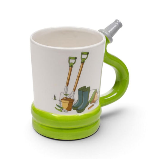 Garden Hose Ceramic Shaped Handle Mug