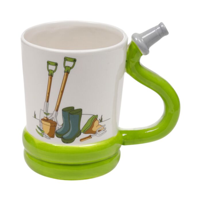 Garden Hose Ceramic Shaped Handle Mug