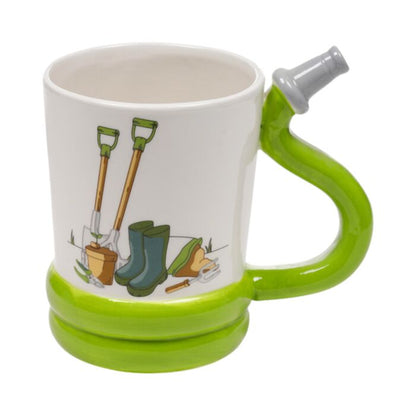Garden Hose Ceramic Shaped Handle Mug