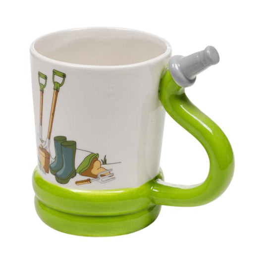 Garden Hose Ceramic Shaped Handle Mug