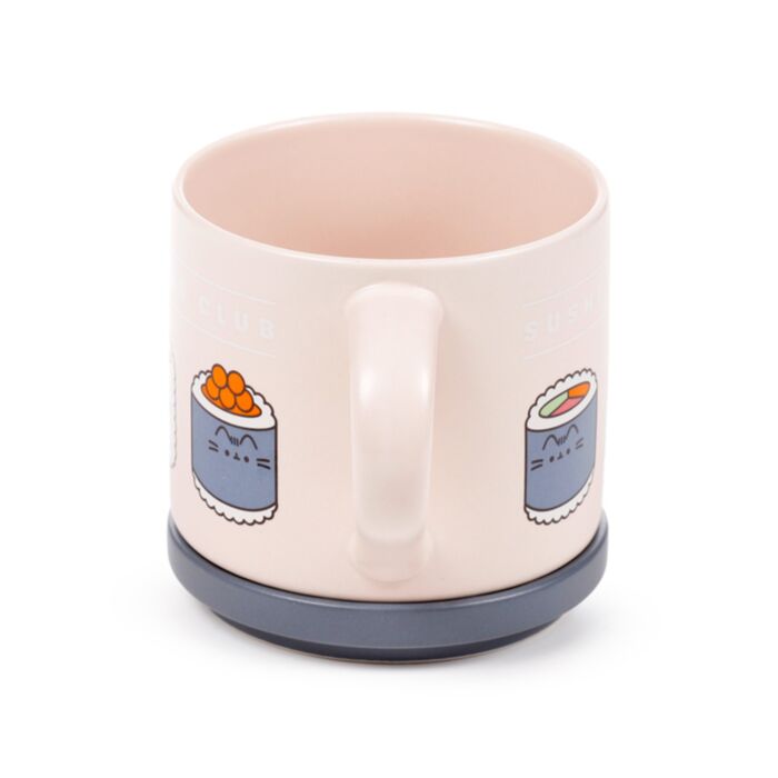 Pusheen the Cat Bento Club Sushi Lover Porcelain Mug & Coaster Lid Set