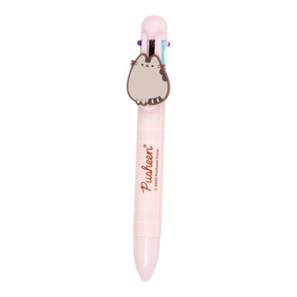 Pusheen the Cat Multi Colour Pen with Charm (6 Colours)