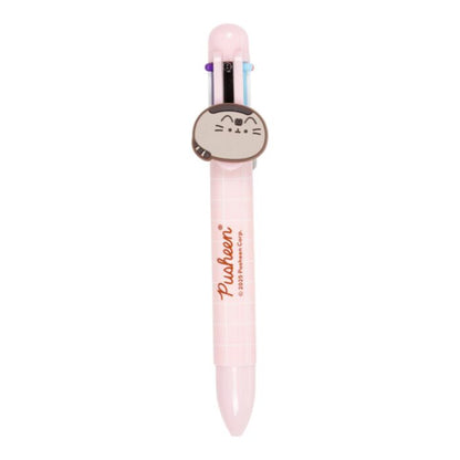 Pusheen the Cat Multi Colour Pen with Charm (6 Colours)