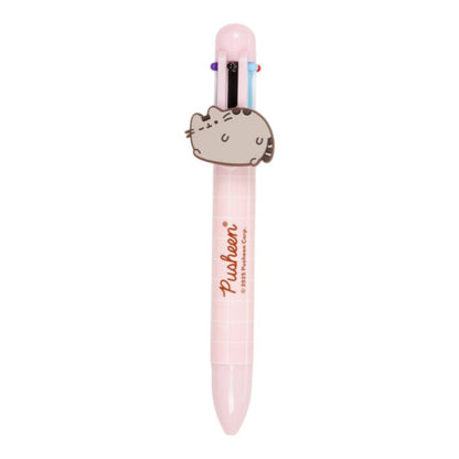 Pusheen the Cat Multi Colour Pen with Charm (6 Colours)