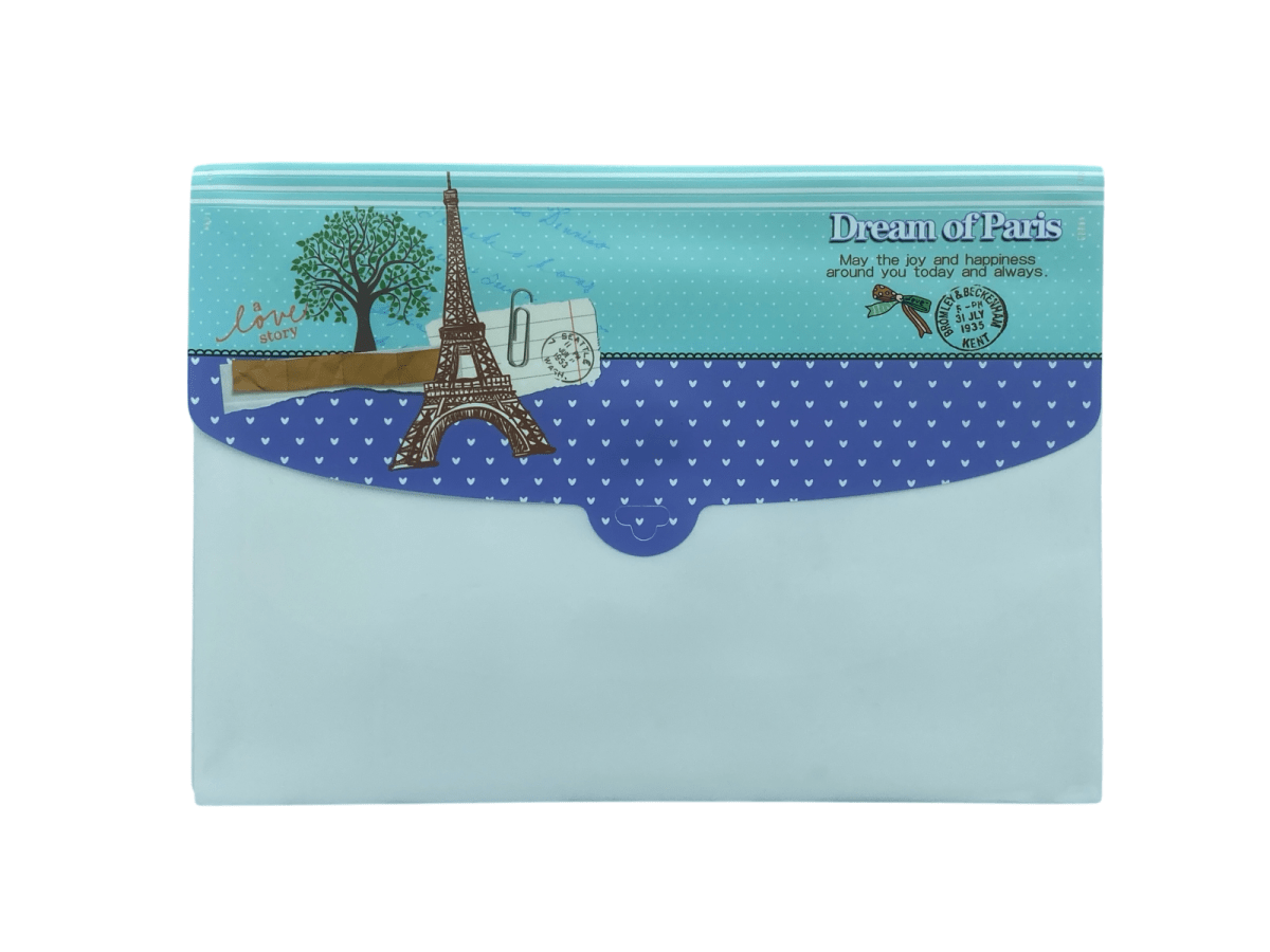 A4 Expanding Expandable File Folder 4 Pockets Folder Storage Case - PartyErasers