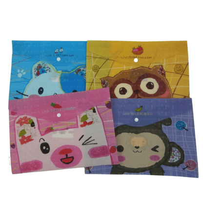 A4 Plastic Document Wallets File Folders Filing - Love to Eat - PartyErasers