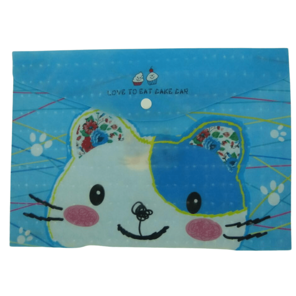 A4 Plastic Document Wallets File Folders Filing - Love to Eat - PartyErasers