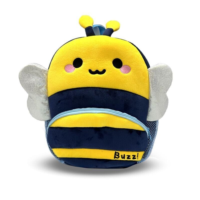 Adoramals Bobby the Bee Plush Rucksack Backpack Cute Kids School toddler - PartyErasers