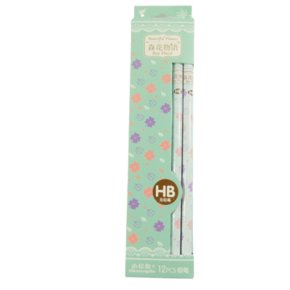 Beautiful Four - Leaf Clover Print HB Pencil with Eraser (12 pencils) - PartyErasers