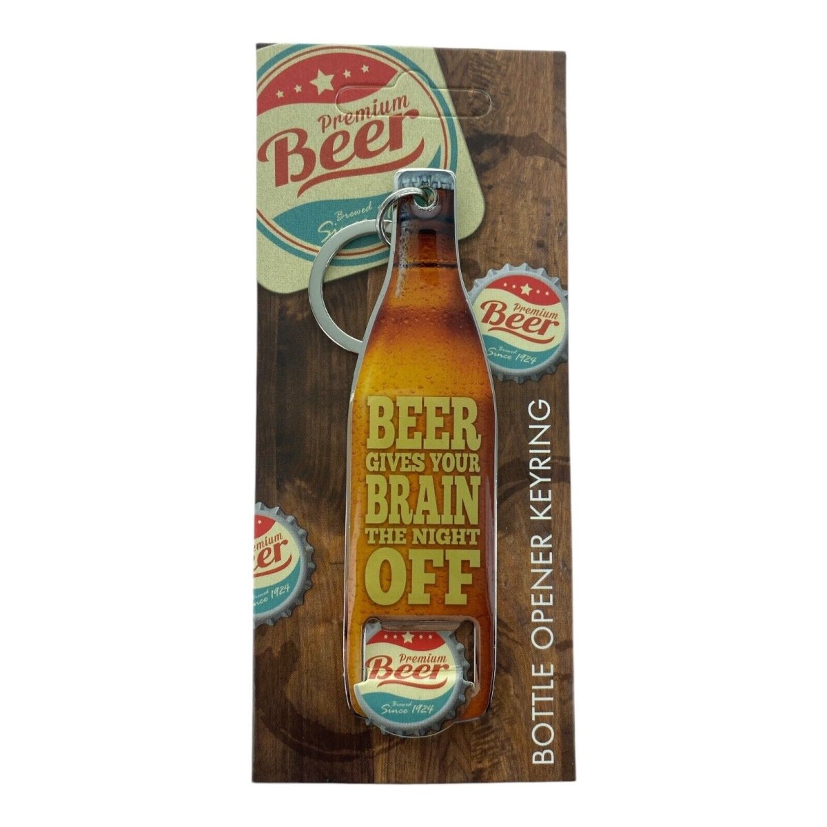 Bottle Opener Metal Stainless Steel Bottle Opener Key chain Key ring - PartyErasers