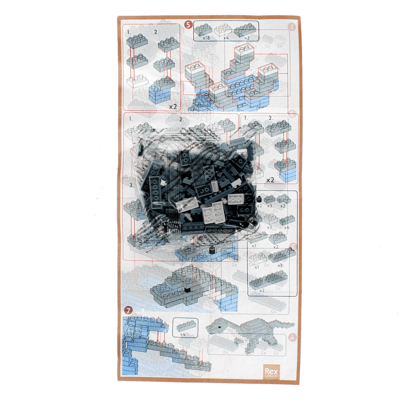 Build your own dinosaur model brick kit - Diplodocus - PartyErasers