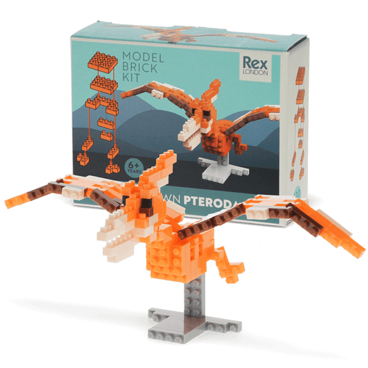 Build your own dinosaur model brick kit - Pterodactyl - PartyErasers