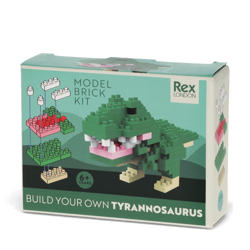 Build your own dinosaur model brick kit - Tyrannosaurus - PartyErasers