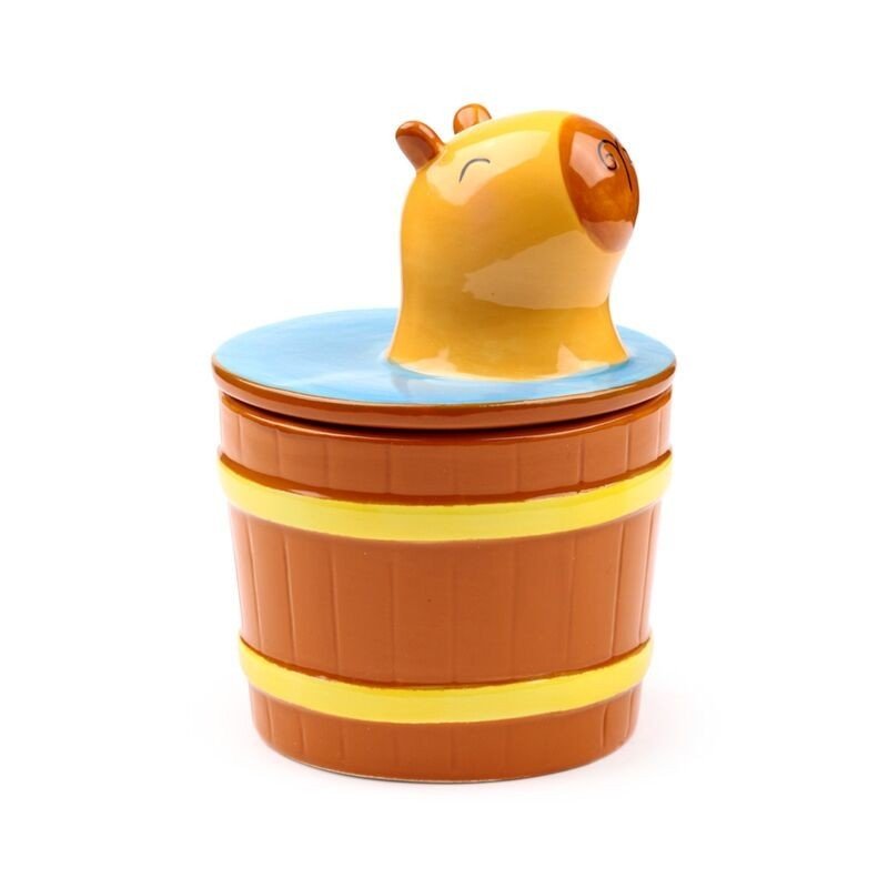 Capybara Ceramic Lidded Mug Cute Novelty - PartyErasers